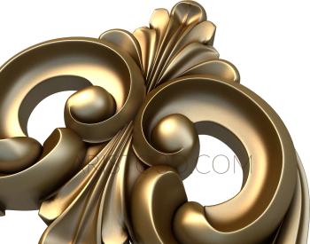 Free examples of 3d stl models (Decorative overlay. Download free 3d model for cnc - USNKS_0840) 3D